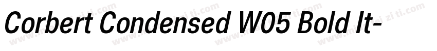 Corbert Condensed W05 Bold It字体转换